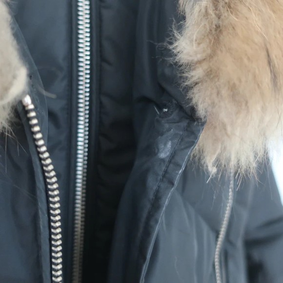 Mackage Trish Lavish Fur Hood Down Coat Black Size Small - Picture 2 of 12